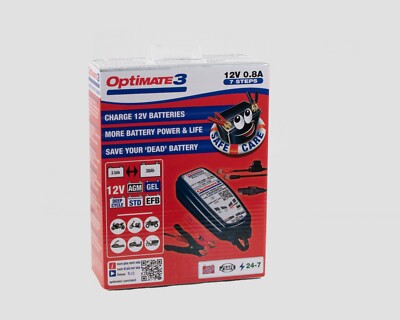 Motorrad Quad Batterieladegerät 12V - TECMATE Optimate 3 TM430 - Neu