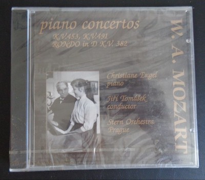 W.A. MOZART Piano Concertos CD Engel Tomasek Stern NEW Free Ship 2001 Sealed