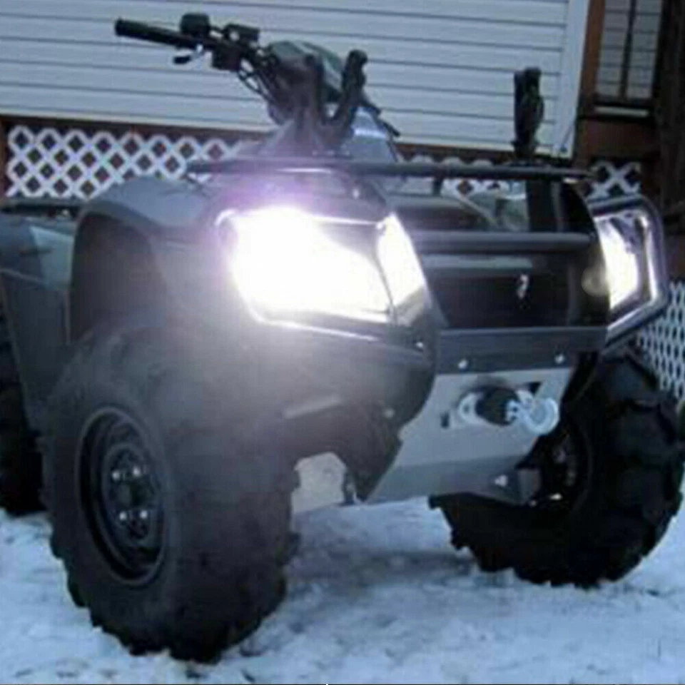 For Can-Am Outlander Max 400 500 570 650 800R DS450 LED Headlight Bulbs H4 9003 - Image 2 of 4