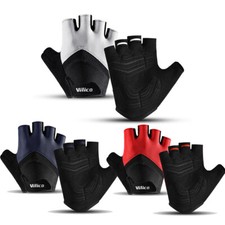 Summer Sport Cycling Gloves Fingerless Anti-slip Anti-sweat Motorbike Gloves Men