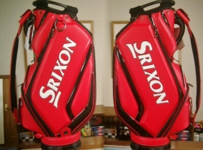 SRIXON Athlete Round Handle Synthetic Leather Red Black and White