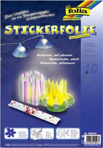 FOLIA - BRINGMANN 10x Selbstklebende Windowcolor-Folie 23 x 33 cm