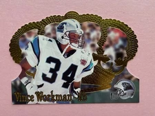 1995 Pacific Crown Royale Football Vince Workman #98 Carolina Panthers