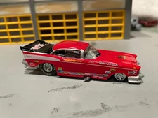 1/64  H.W. ""LEGENDS""57 CHEVY FUNNY CAR/MONGOOSE McEWEN/DANCHUK/G/Y REAL RIDERS