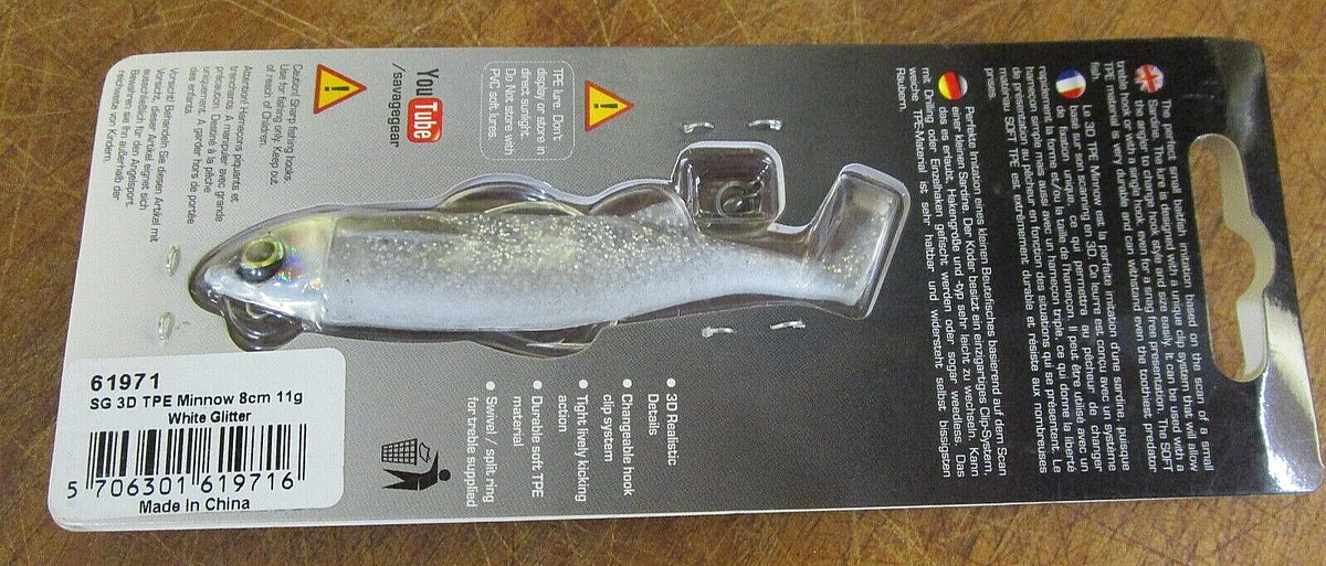 Soft Lures Savage Gear 3d Tpe Minnow Popper Savage Gear 3D Minnow