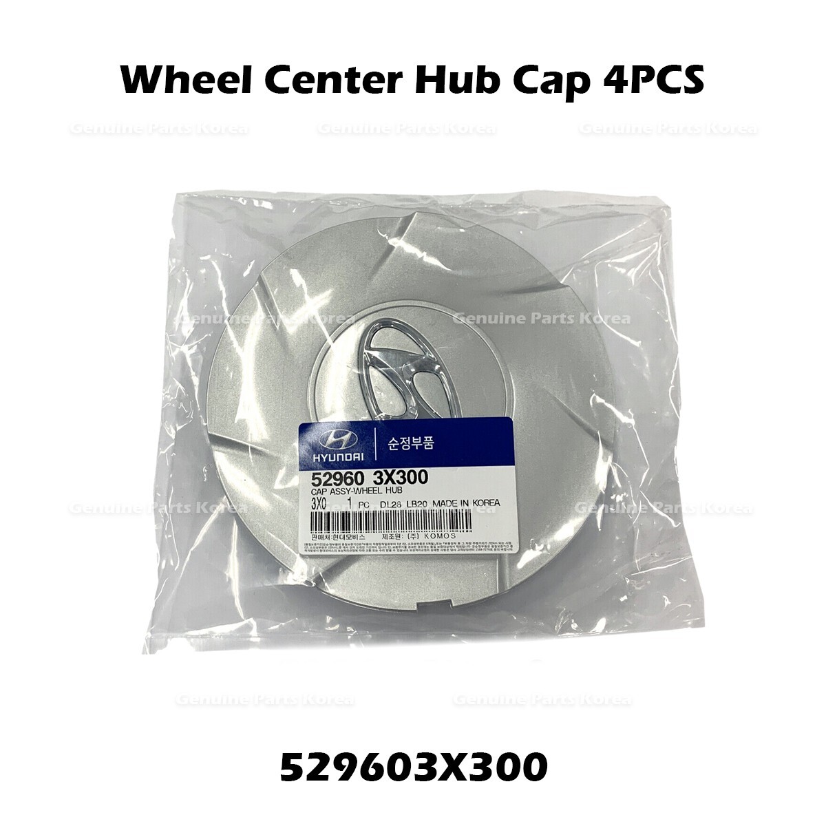 ⭐Genuine⭐ Wheel Center Hub Cap 529603X300 ⭐4PCS⭐ for Hyundai