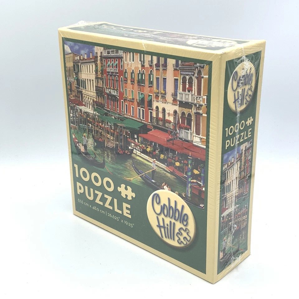 Rompecabezas Cobble Hill 1000 piezas Venecia en el verano Italia góndola - sellado Foto 2 de 4