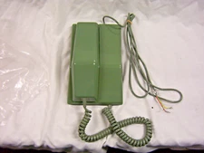 1960's-1970's Northern Telecom Contempra green telephone with rotary dial