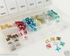 120 Assorted Car Truck Mini Low Profile Fuse 5,7.5,10,15,20,25,30 AMP