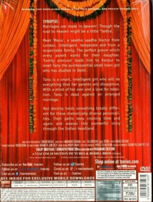 TANU WEDS MANU DVD R Madhavan Kangna Ranaut Jimmy Shergill