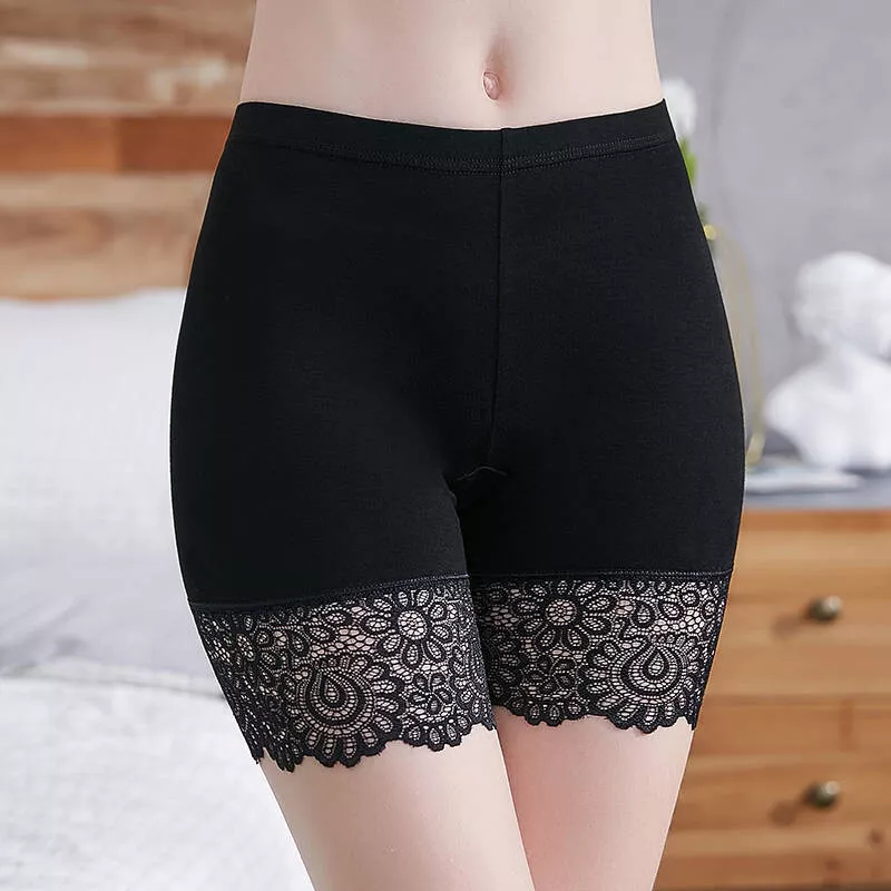 Womens Seamless Anti Chafing Lace Slip Shorts Underwear Under Skirt Safety  Pants