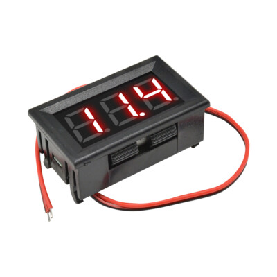 0.56''LED Red 2-Wire Voltmeter Digital Voltage AC70-500V Panel Volt Ammeter Meter