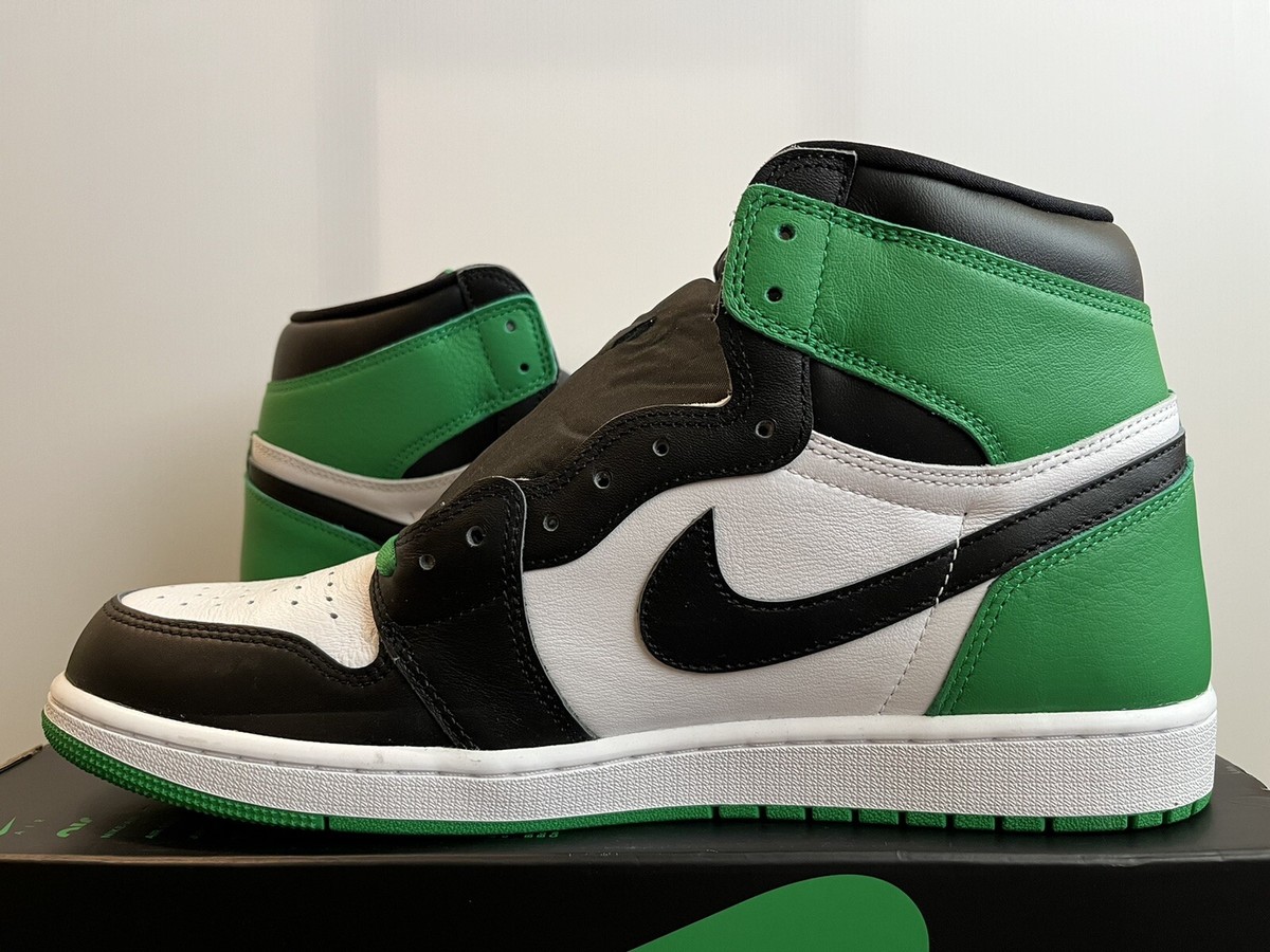 ★Nike★AIR JORDAN 1 BLACK LUCKY GREEN★送料・関税込★ Nike Air Jordan 1 One Lucky Green Black Size 12 Retro High