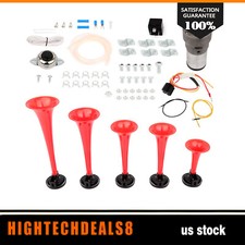 Trumpet Dixie Musical 5 Red Plastic Air Horn Dukes Of Hazzard General Lee 12v Trumpet Dixie Musical 5 Red Plastic Air Horn Dukes Of Hazzard General Lee 12v