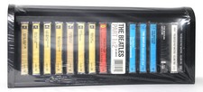 BEATLES COLLECTION 16 NEW/SEALED Cassettes in Wooden Roll Top Box