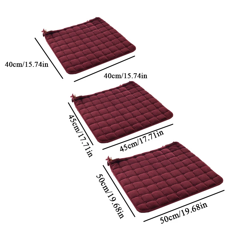 4X Cojín de Asiento Comedor Jardín Cocina Silla con Corbata en Patio Exterior ☆ Foto 2 de 4