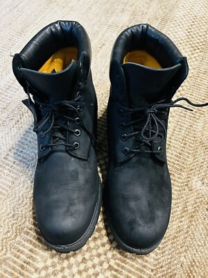 【美品】Timberland 6inch PREMIUM BOOT 10073 Men's Timberland 6” Inch CLASSIC Premium BOOTS 10073 BLACK Nubuck