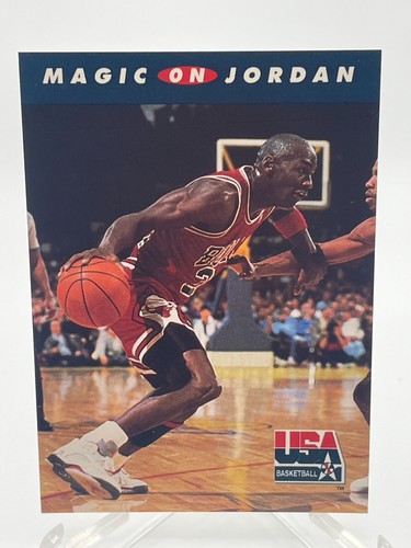Michael Jordan Magic Johnson 1992-93 Skybox USA Basketball #105 HOF Xe1X 3
