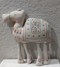 Embroidered Camel Throw Pillow Tan From Pillowfort 15" Tall