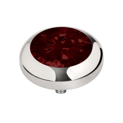 Melano Vivid Meddy´s M 01SR9011 SS Ruby Red 5 mm Aufsatz für Vivid Ringe Rot