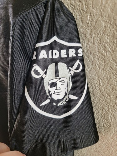 NFL Players Inc. For Her Randy Moss Oakland Raiders #18 Black Jersey Sz L - Picture 2 of 7