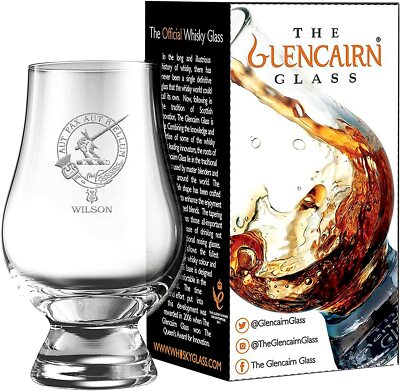 CLAN WILSON SCOTCH MALT WHISKY GLENCAIRN TASTING GLASS