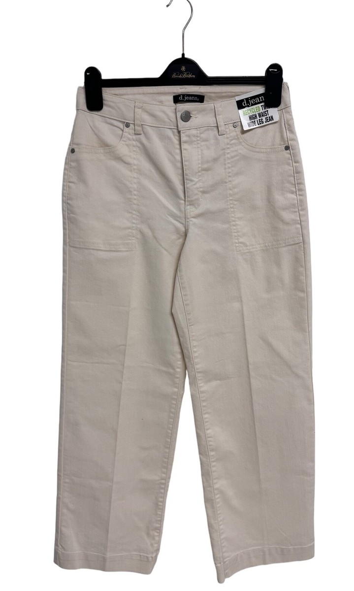 デニム・ジーパン DONDUP Woman Jeans Beige DP619CF0300DIV9 010 D. Jeans Women's Beige Recycled Twill High Rise Wide Leg