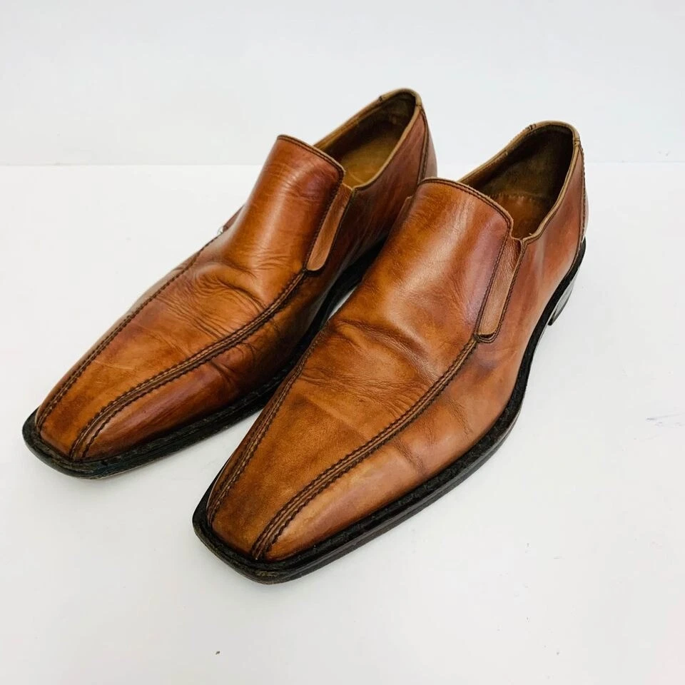 Vero Cuoio Mens Dress Shoes Brown Leather Italy size 45