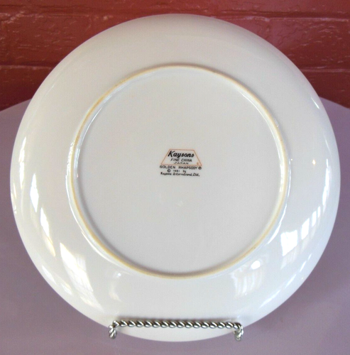 Kaysons Fine China of Japan Golden Rhapsody 9 1/4" Dinner Plate - Picture 8 of 10
