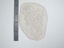 vtg 1960s 1970s Tattoo acetate stencil Three Daisies FL3