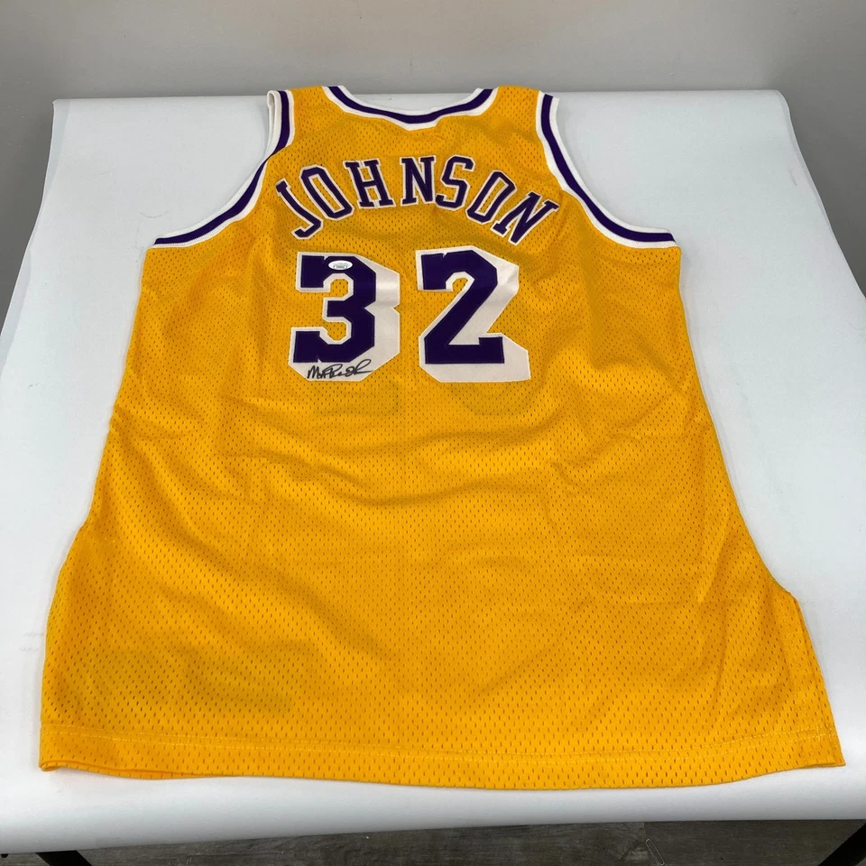 Magic Johnson Signed Pro Cut 1992-93 Los Angeles Lakers Jersey With JSA COA - Image 2 of 4