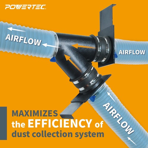 Blast Gate Powertec 70108 Para Colector De Polvo De 10 Cm | Envío gratis