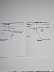 Vector 21 Vectrex Complete Game with Custom Box and Overlay