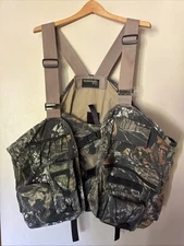 Vintage Tarantulas Turkey Hunting Vest Camo Seat Mossy Oak Loads Of Pockets!