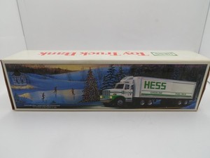 1987 Hess Gasoline Truck Bank W/Barrels Collectible Toy New Original Box
