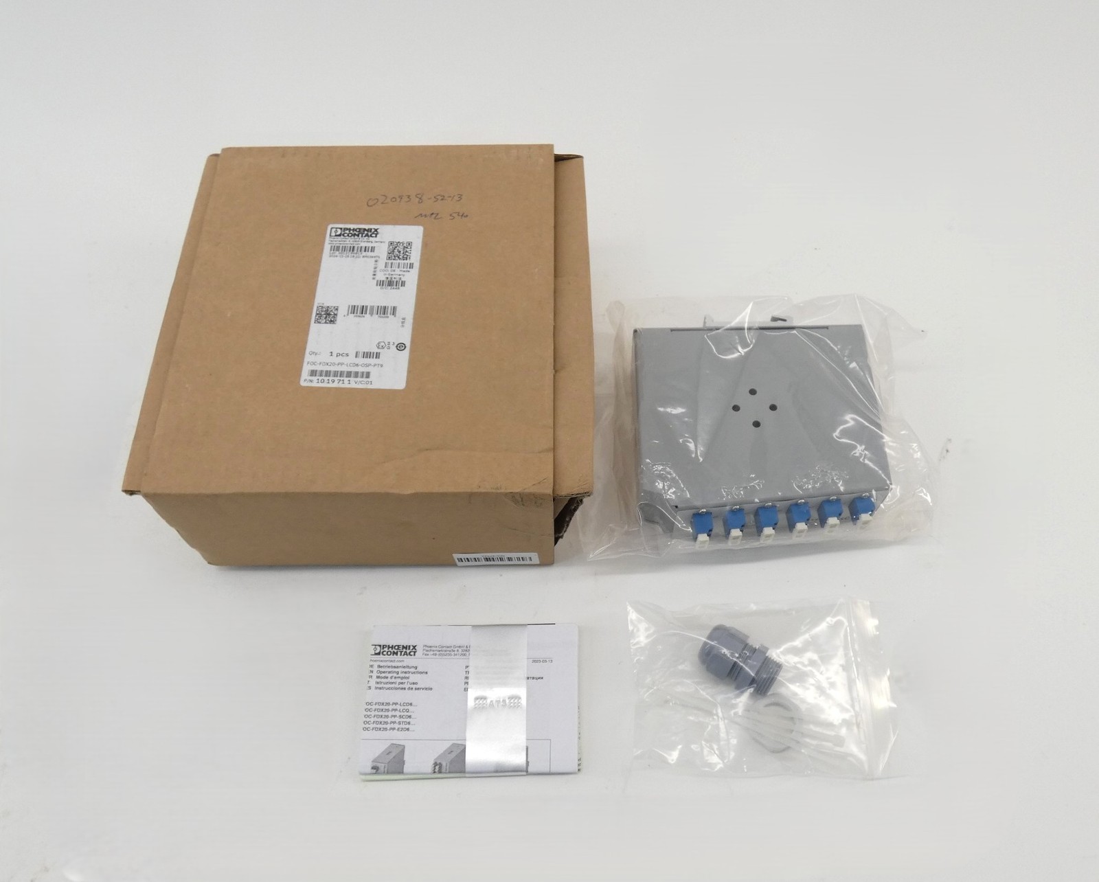 Phoenix Contact 1019711 FOC-FDX20-PP-LCD6-OSP-PT9 Splice Box - NEW Surplus!