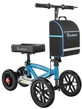 Blessreach All Terrain Foldable Compact Steerable Knee Scooter Senior 300lb