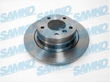 SAMKO 2x Bremsscheibe hinten voll passend für BMW 1er Coupe E82 E81 E87