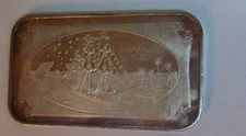 Gasparilla _ 1975  _ The Normark Mint  _ Tampa FL _ 1 oz .999 _ Silver Art Bar