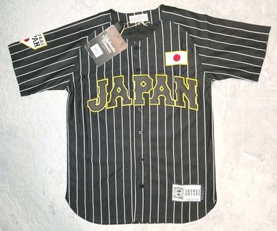 Shohei Ohtani #16 Japan Jersey Black Pinstripe Headgear Classics Shohei Ohtani #16 Japan Jersey Black Pinstripe Headgear Classics