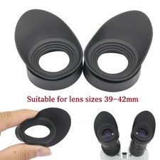2PCS Eye Cups Foldable Rubber Eye Guards Caps For 39-42mm Microscope Eyepiece US