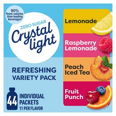 Crystal Light Refreshing Drink Mix Variety Pack, 44 Packets, 4.18 oz.