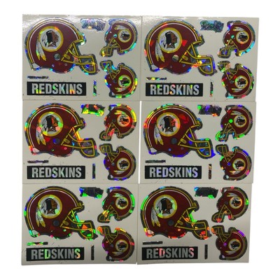 Lot of (6) 1993 Washington Redskins Vending Machine Team NFL Helmet Stickers 🏈