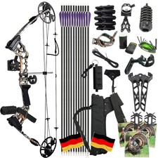 Compoundbogen 20-70lbs Einstellbar Jagd Sportbogen Erwachsene Bogenschießen RH