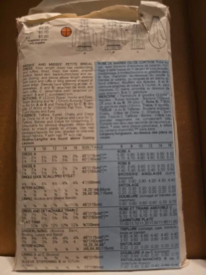 Vestido vintage Butterick patrón 3064 para mujer talla 8 sin cortar 1985 Foto 2 de 2