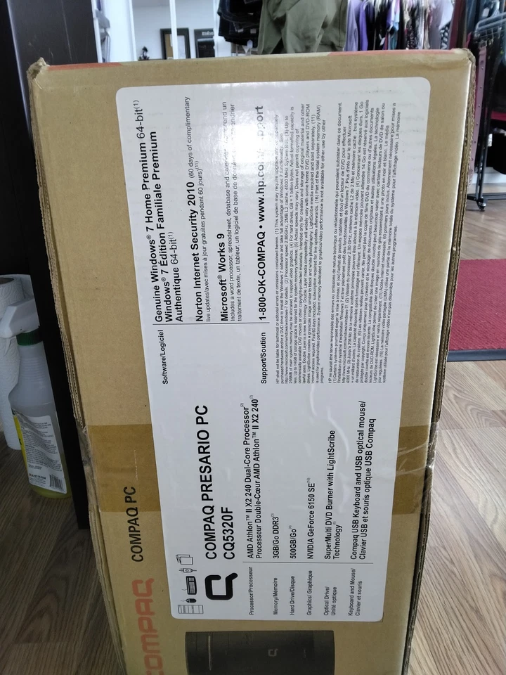 Vintage Compaq CQ5320f Desktop Computer AMD Athlon II X2 240 3 GB DDR3 - Image 2 of 4