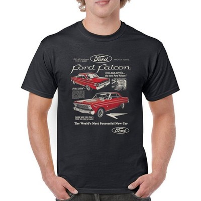 Ford Falcon Retro Poster T-shirt 1960-70 Muscle Car Classic Ride Men's Tee