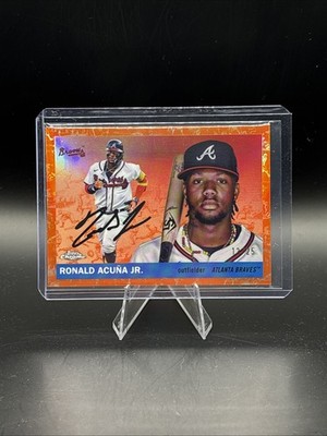 Ronald Acuna Jr 2025 Topps Chrome Platinum Orange Toile /25 🔥NUMBER MATCH 🔥