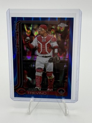 2025 Topps Chrome Update - Jose Trevino Blue Raywave /150 #USC2