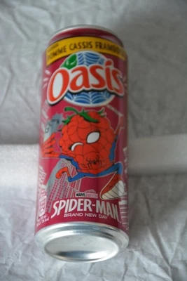 OASIS Spider Man 1 can Pomme Cassis Framboise 2026 France canette 330 ml - Photo 1/4